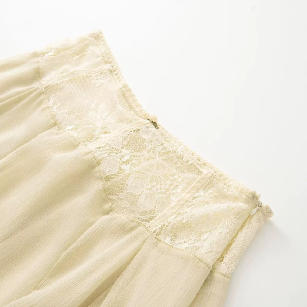 ZARA Wind Chic Patchwork Midi Skirt